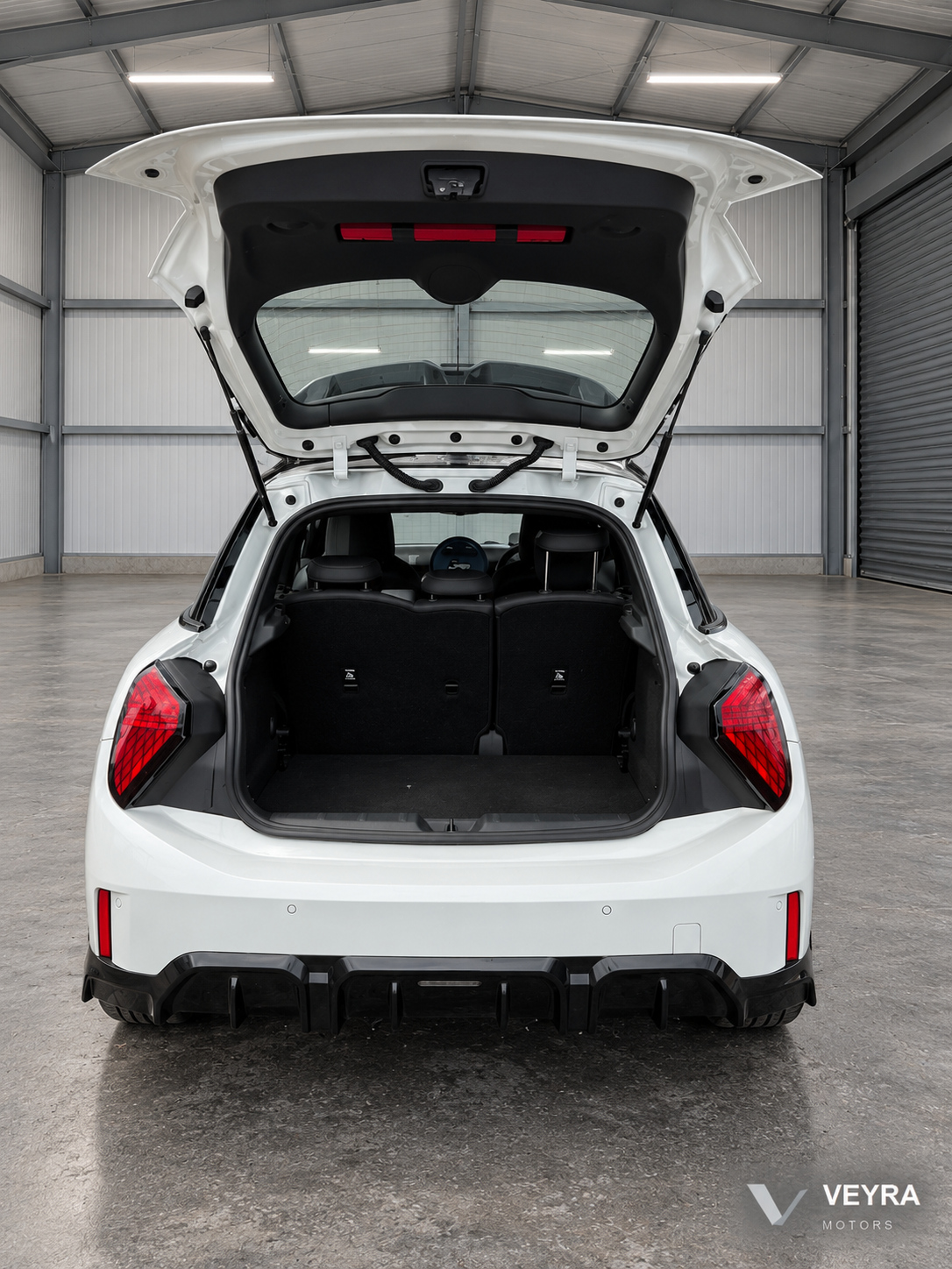 Rear view with boot open
